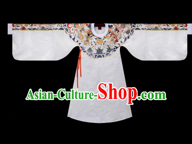 Traditional Chinese Ming Dynasty Nobility Lady Costumes Ancient Embroidered Hanfu Blouse for Women