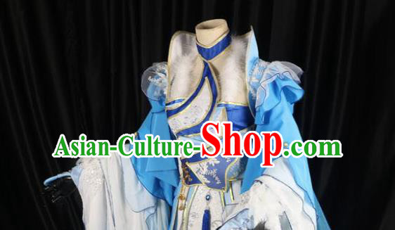Ancient Chinese Cosplay Costume Chinese Shoes Traditional China Swordsman Clothing and Jewelry Accessories