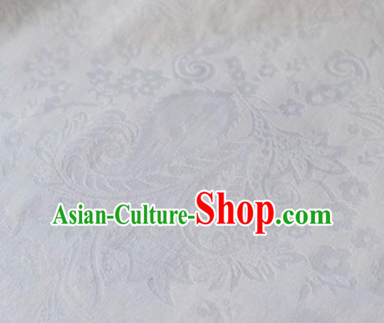 Chinese Traditional Flower Silk Fabric Brocade Embroidered Fabric Dress Material