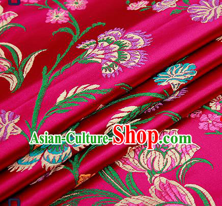 Chinese Traditional Flower Silk Fabric Brocade Embroidered Fabric Dress Material