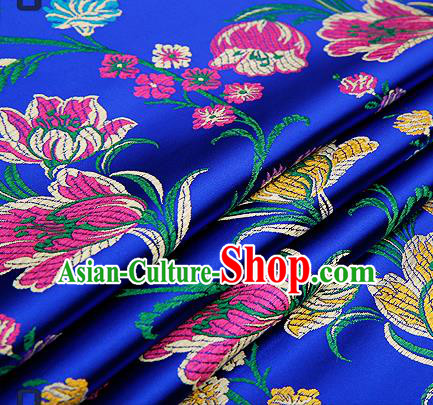 Chinese Traditional Flower Silk Fabric Brocade Embroidered Fabric Dress Material