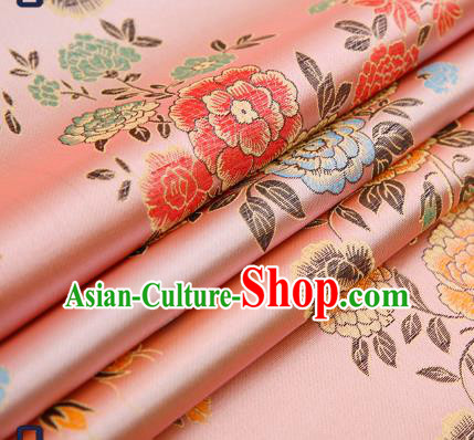 Chinese Traditional Flower Silk Fabric Brocade Embroidered Fabric Dress Material