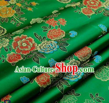 Chinese Traditional Flower Silk Fabric Brocade Embroidered Fabric Dress Material