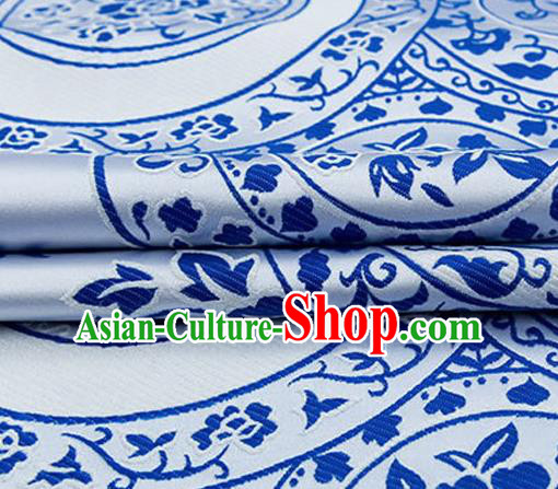 Chinese Traditional Flower Silk Fabric Brocade Embroidered Fabric Dress Material