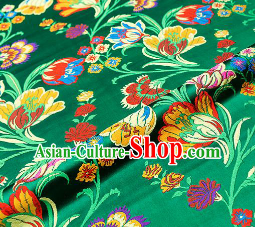 Chinese Traditional Flower Silk Fabric Brocade Embroidered Fabric Dress Material
