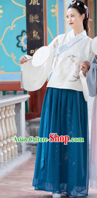 Chinese Ancient Palace Lady Hanfu Han Dynasty Imperial Concubine Queen Embroidered Historical Costumes