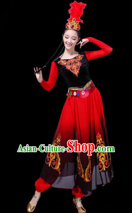 Traditional Chinese Fan Dance Folk Dance Costume Classical Yangko Dance Classical Dance Dress
