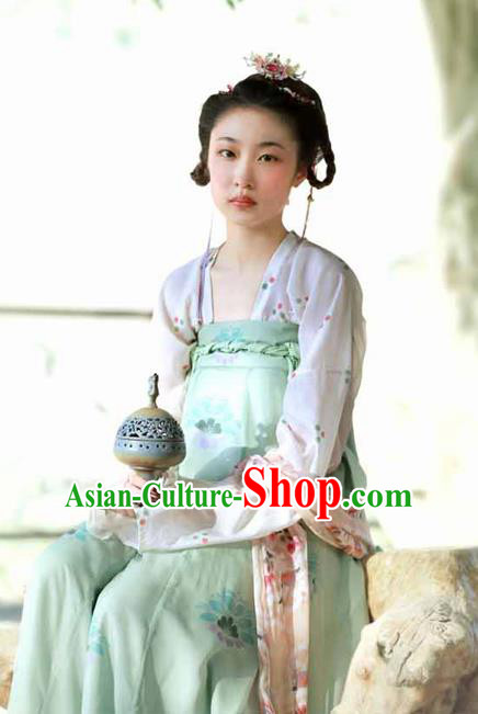 Chinese Ancient Palace Lady Hanfu Han Dynasty Imperial Concubine Queen Embroidered Historical Costumes