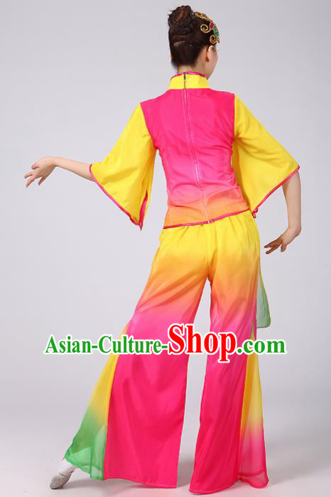 Traditional Chinese Fan Dance Folk Dance Costume Classical Yangko Dance Classical Dance Dress