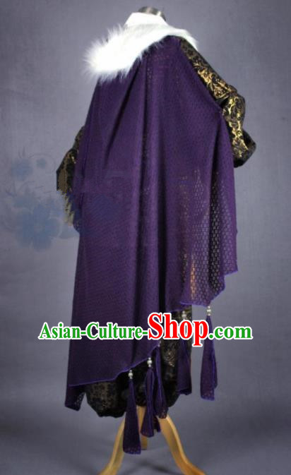 Ancient Chinese Cosplay Costume Chinese Shoes Traditional China Swordsman Clothing and Jewelry Accessories