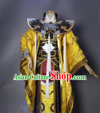 Asian Chinese Cosplay Royal Highness Costumes Ancient Swordsman Clothing for Men