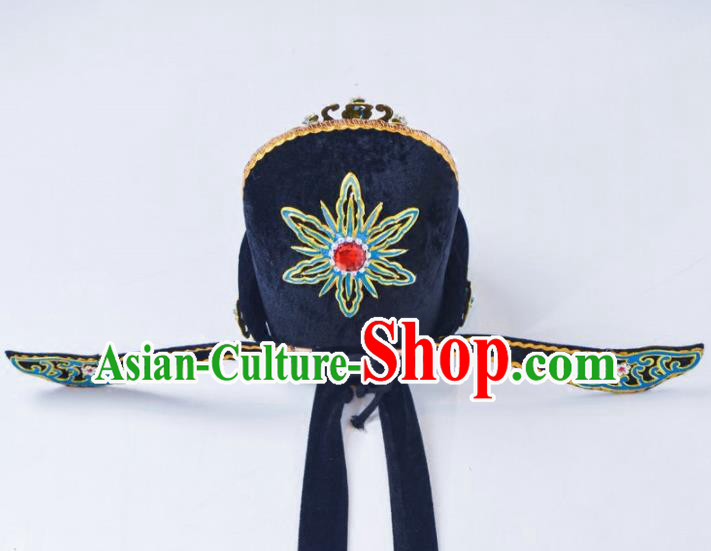 Traditional China Beijing Opera Costume Gifted Scholar Embroidered Robe and Hat Ancient Chinese Peking Opera Embroidery Clothing