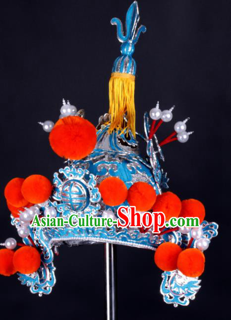 Traditional China Beijing Opera Costume Gifted Scholar Embroidered Robe and Hat Ancient Chinese Peking Opera Embroidery Clothing