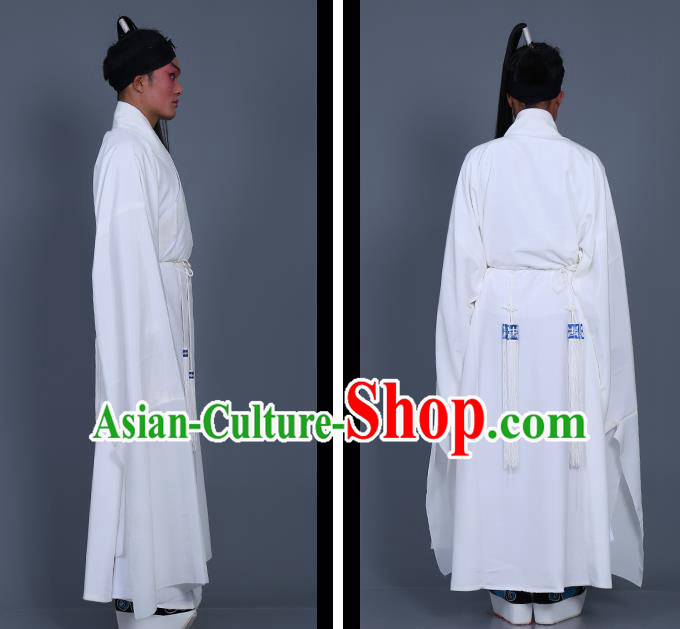 Traditional China Beijing Opera Costume Gifted Scholar Embroidered Robe and Hat Ancient Chinese Peking Opera Embroidery Clothing