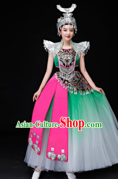 Traditional Chinese Fan Dance Folk Dance Costume Classical Yangko Dance Classical Dance Dress