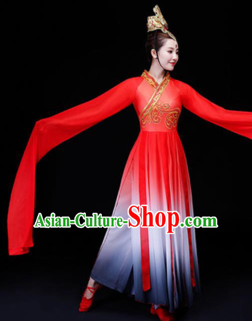 Traditional Chinese Fan Dance Folk Dance Costume Classical Yangko Dance Classical Dance Dress