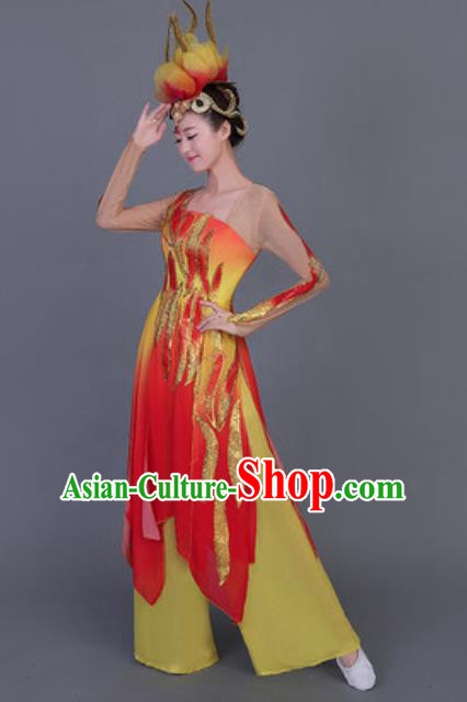 Traditional Chinese Fan Dance Folk Dance Costume Classical Yangko Dance Classical Dance Dress
