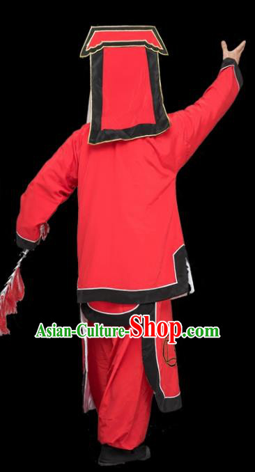 Traditional China Beijing Opera Costume Gifted Scholar Embroidered Robe and Hat Ancient Chinese Peking Opera Embroidery Clothing