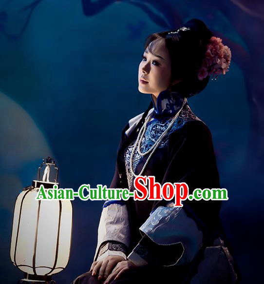 Chinese Ancient Palace Lady Hanfu Han Dynasty Imperial Concubine Queen Embroidered Historical Costumes