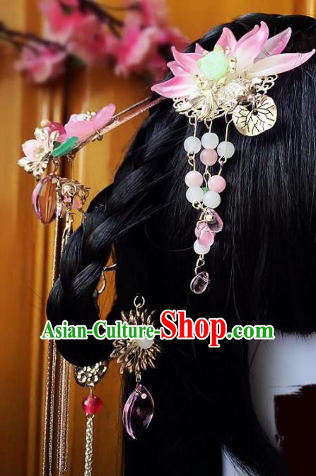 lotus flower hair accessories