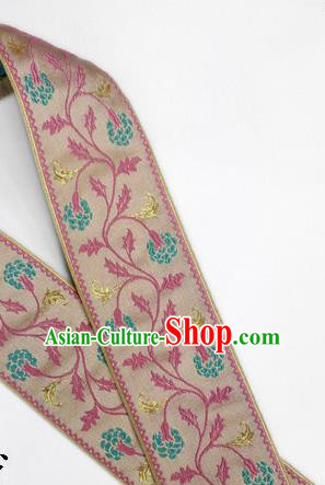 Chinese Traditional Flower Silk Fabric Brocade Embroidered Fabric Dress Material