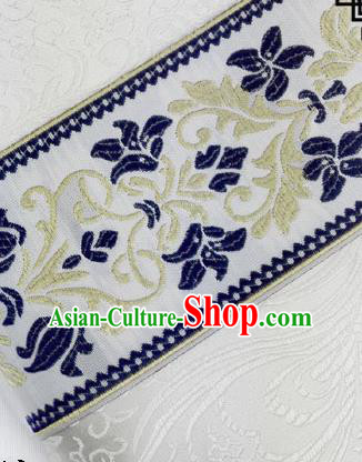 Chinese Traditional Flower Silk Fabric Brocade Embroidered Fabric Dress Material