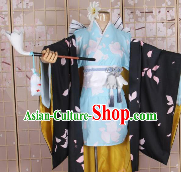 Top Grade Asian Cosplay Costumes Cartoon Characters Clothing Kimono Chinese Swordsman Hanfu Dress