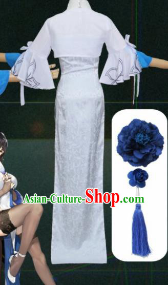 Top Grade Asian Cosplay Costumes Cartoon Characters Clothing Kimono Chinese Swordsman Hanfu Dress