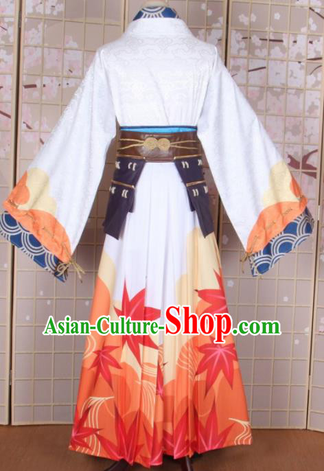 Top Grade Asian Cosplay Costumes Cartoon Characters Clothing Kimono Chinese Swordsman Hanfu Dress