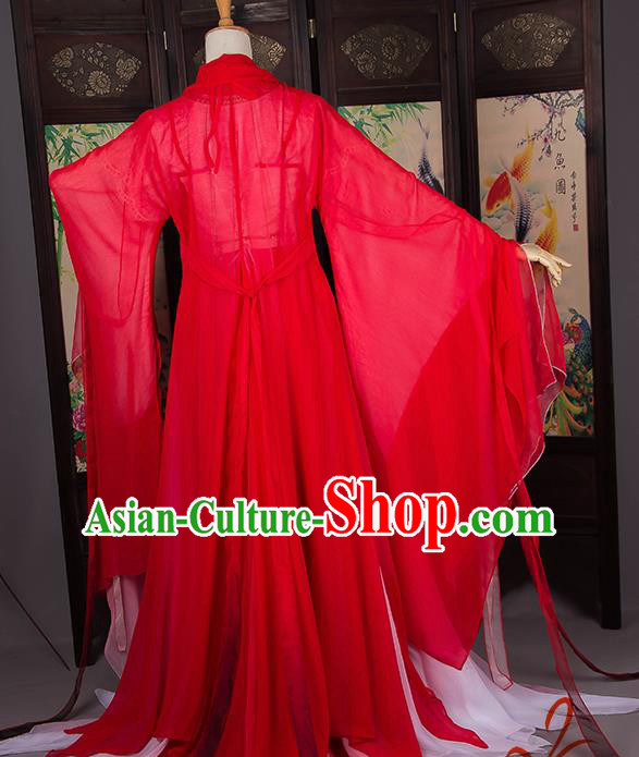 Top Grade Asian Chinese Cosplay Costumes Cartoon Characters Clothing Ancient Swordsman Hanfu Dress