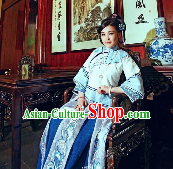 Chinese Ancient Palace Lady Hanfu Han Dynasty Imperial Concubine Queen Embroidered Historical Costumes