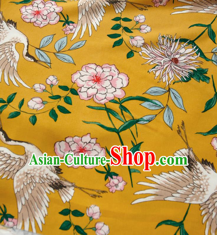 Chinese Traditional Flower Silk Fabric Brocade Embroidered Fabric Dress Material