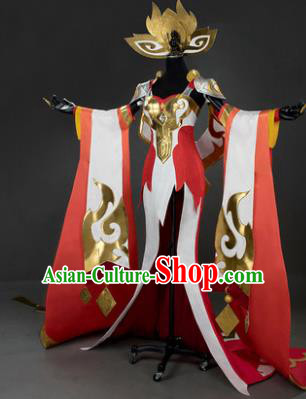 Top Grade Asian Cosplay Costumes Cartoon Characters Clothing Kimono Chinese Swordsman Hanfu Dress