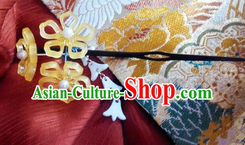 Japanese Traditional Geisha Courtesan Furisode Kimono Ancient Yukata Hair Accessories Hairpins for Women