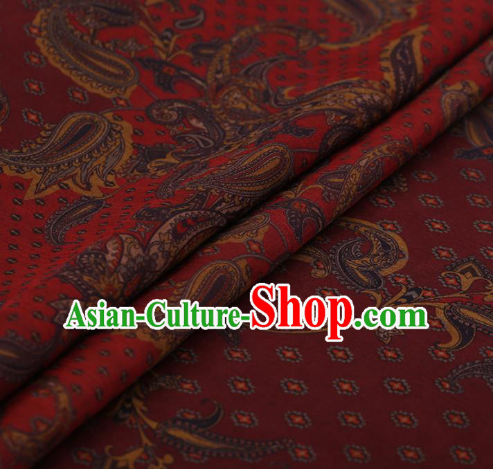 Chinese Traditional Silk Fabric Brocade Embroidered Fabric Dress Material Gambiered Canton Gauze
