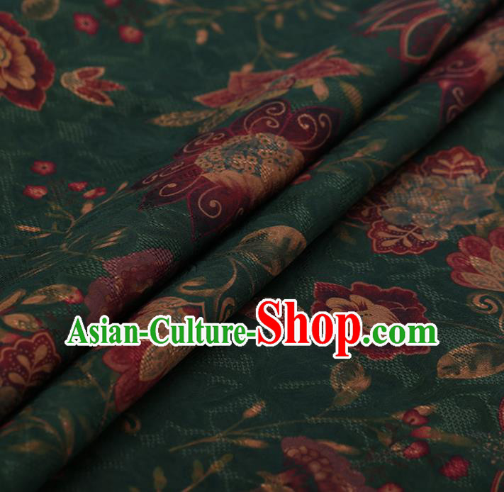 Chinese Traditional Silk Fabric Brocade Embroidered Fabric Dress Material Gambiered Canton Gauze