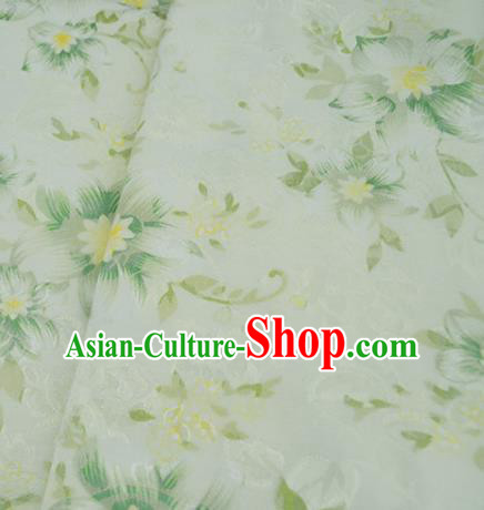 Chinese Royal Green Brocade Palace Style Traditional Pattern Design Silk Fabric Chinese Fabric Asian Material