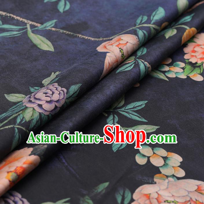 Chinese Traditional Silk Fabric Brocade Embroidered Fabric Dress Material Gambiered Canton Gauze