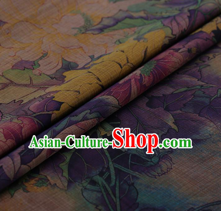 Chinese Traditional Silk Fabric Brocade Embroidered Fabric Dress Material Gambiered Canton Gauze