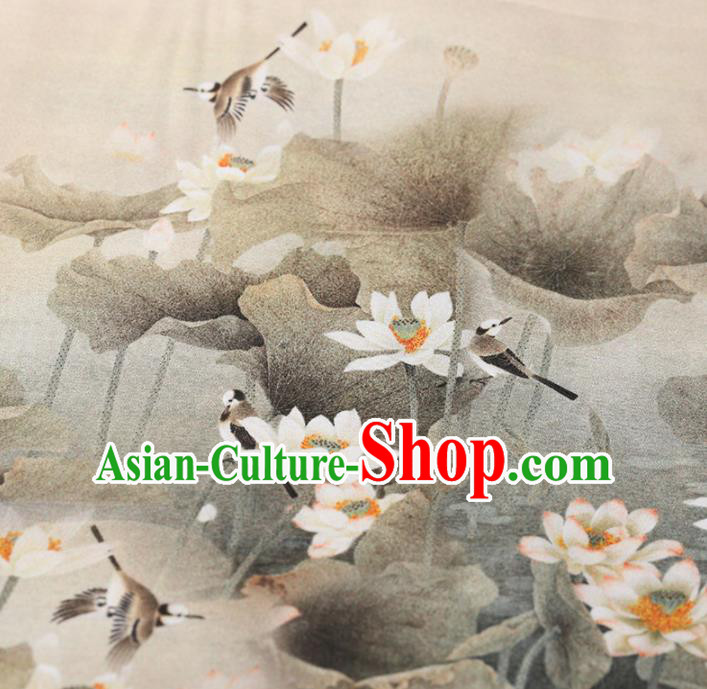 Chinese Traditional Silk Fabric Brocade Embroidered Fabric Dress Material Gambiered Canton Gauze