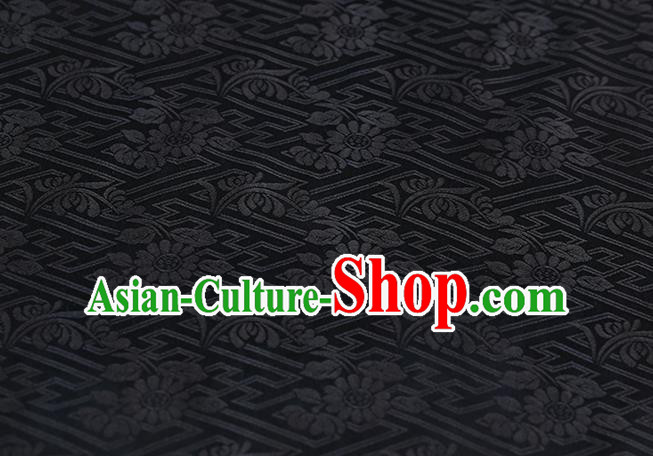 Chinese Traditional Silk Fabric Brocade Embroidered Fabric Dress Material Gambiered Canton Gauze
