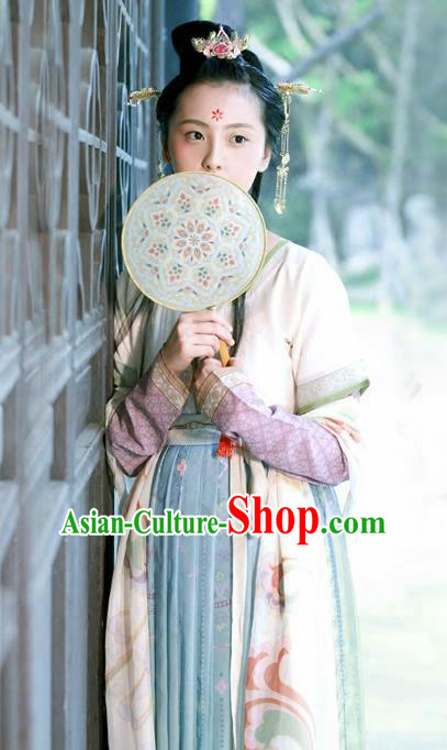 Chinese Ancient Palace Lady Hanfu Han Dynasty Imperial Concubine Queen Embroidered Historical Costumes