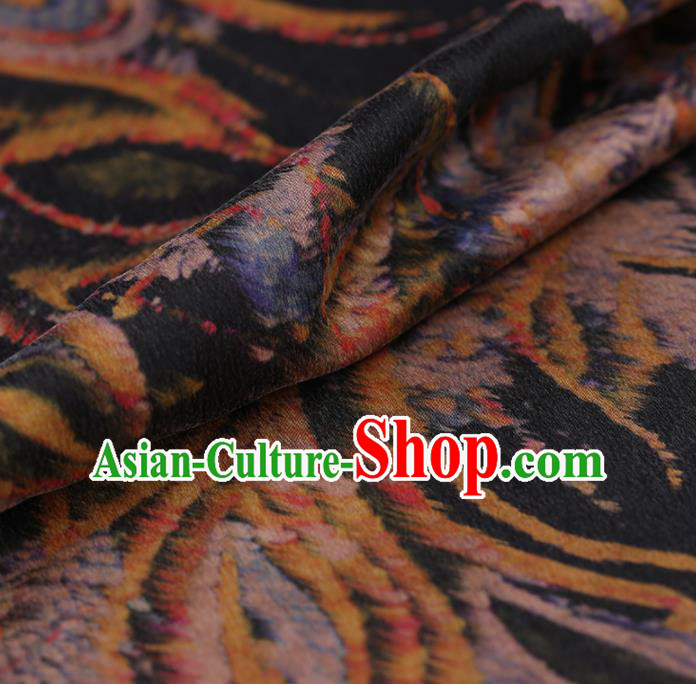 Chinese Traditional Silk Fabric Brocade Embroidered Fabric Dress Material Gambiered Canton Gauze