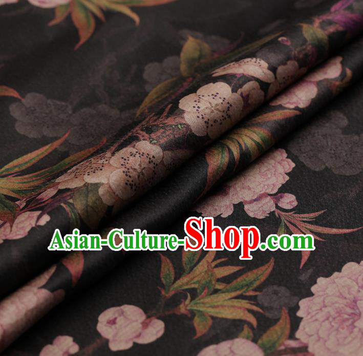 Chinese Traditional Silk Fabric Brocade Embroidered Fabric Dress Material Gambiered Canton Gauze