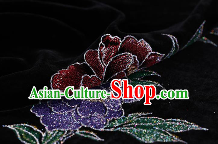 Chinese Traditional Silk Fabric Brocade Embroidered Fabric Dress Material Gambiered Canton Gauze