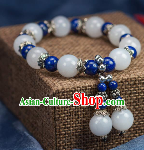 Chinese Traditional Jewelry Accessories Ancient Hanfu Jade Bracelet for Women
