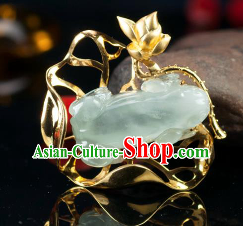 Chinese Ancient Jewelry Accessories Jade Hairpins Headwear Headdress Hanfu Necklace Earrings for Women