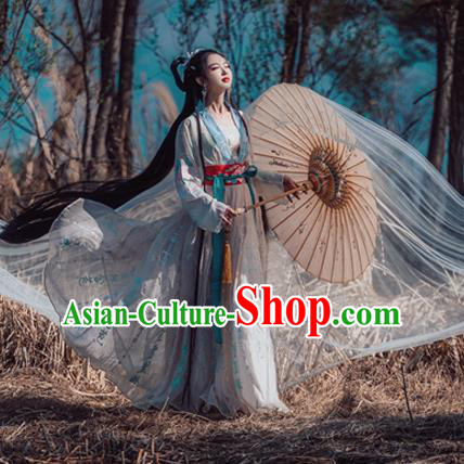 Chinese Ancient Palace Lady Hanfu Han Dynasty Imperial Concubine Queen Embroidered Historical Costumes