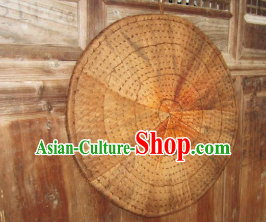 Chinese Traditional Handmade Craft Straw Braid Handicraft Bamboo Hat