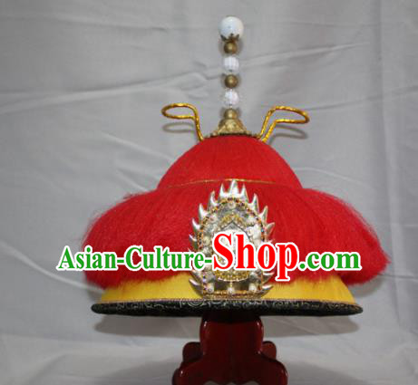 Chinese Traditional Ancient Qing Dynasty Emperor Mandarin Hat for Men